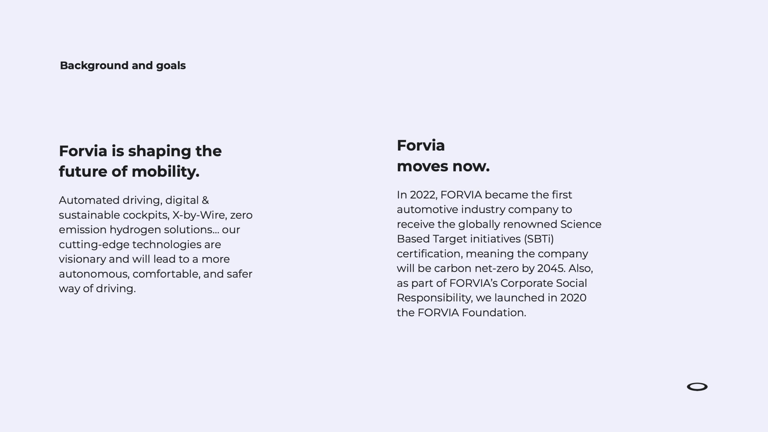 1 – Forvia’s new editorial strategy